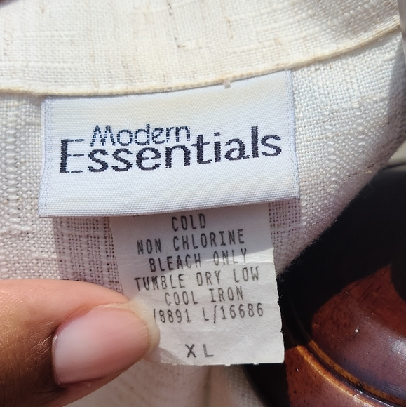 Vintage Lightest Milky Oatmeal Blazer - Picture 5 of 10